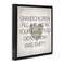 Stupell Industries Heartwarming Grandchildren Phrase Framed Floater Canvas Wall Art